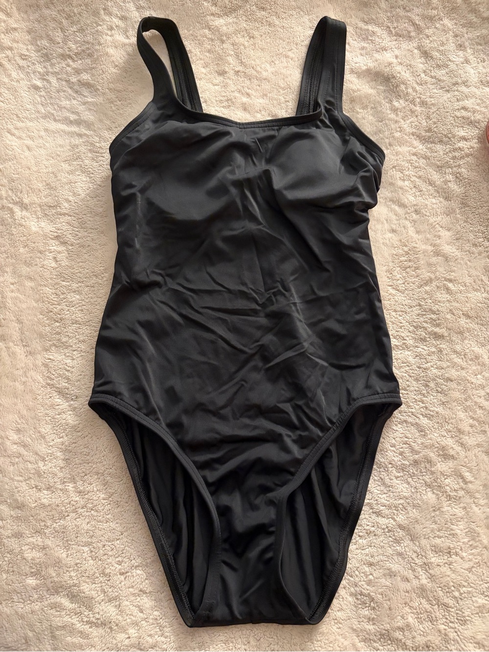 Lands' End Black One-Piece Swimsuit